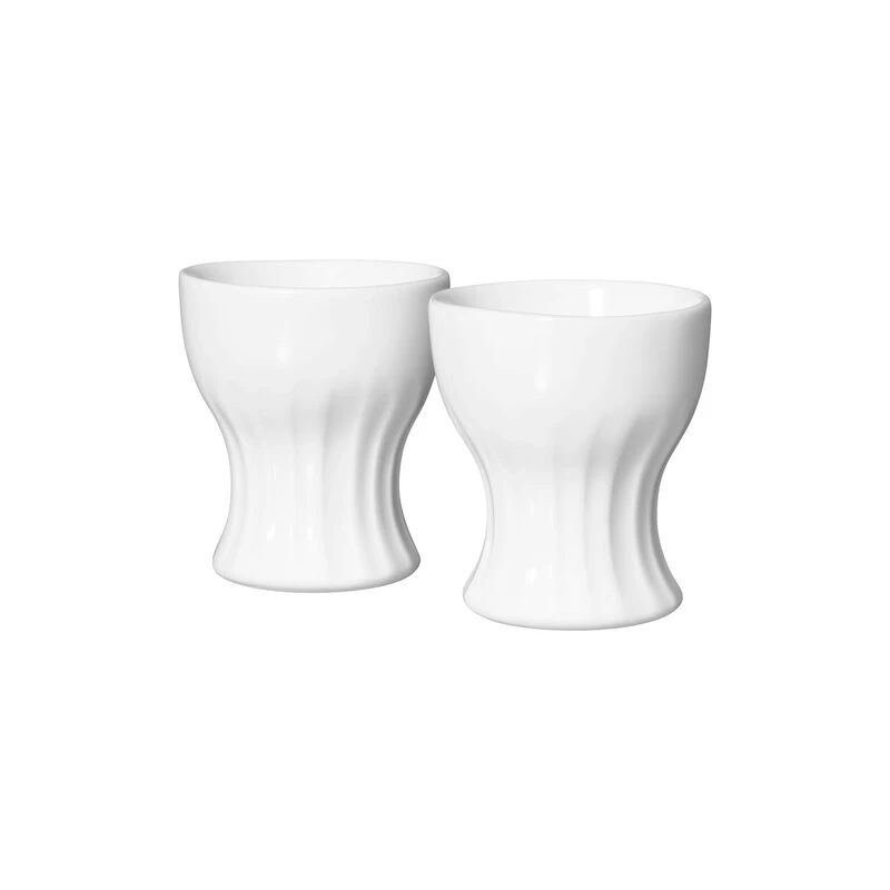 Rörstrand Pli Blanc Egg Cup 4 Cl, 2 Pcs 1 Rörstrand Pli Blanc Egg Cup 4 Cl, 2 Pcs