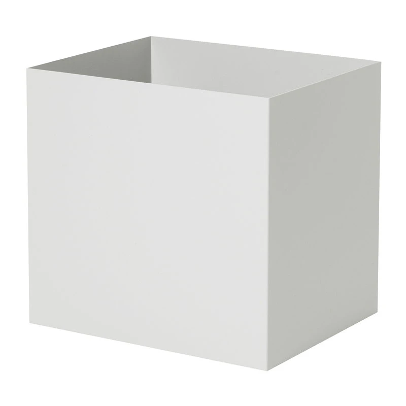 Ferm LIVING Plant Box Pflanztopf, Quadratisch, Hellgrau 1 Ferm LIVING Plant Box Pflanztopf, Quadratisch, Hellgrau