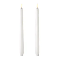 LED Spitzkerze, 2 Stück, Nordic White