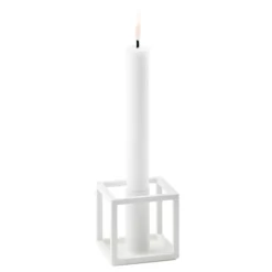 By Lassen Kubus 1 Kerzenhalter, Weiß