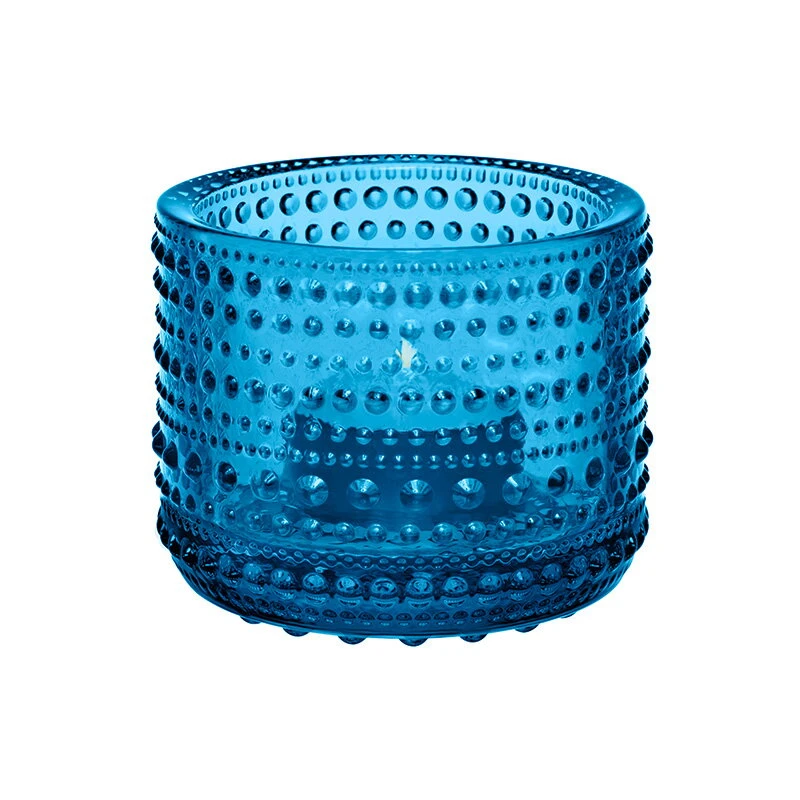 Iittala Kastehelmi Teelichthalter, 64 mm, Türkis 1 Iittala Kastehelmi Teelichthalter, 64 mm, Türkis