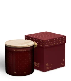 Skandinavisk Duftkerze Mit Deckel, JUL, 400 G -Günstig Heimdekoration 20113 2 JUL CANDLE 400G
