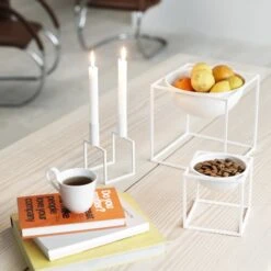 By Lassen Kubus Schale, Groß, Weiß 9 By Lassen Kubus Schale, Groß, Weiß -Günstig Heimdekoration 24ByLassen iso 1