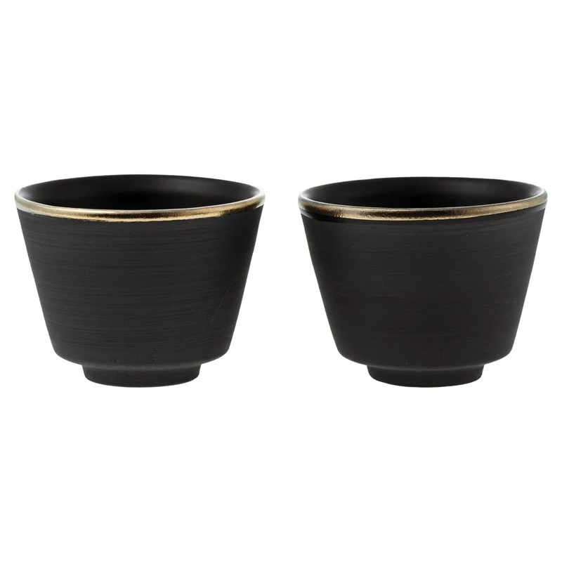 Espressotasse Eclipse Gold, 2er Set, Schwarz – Gold 1 Espressotasse Eclipse Gold, 2er Set, Schwarz – Gold