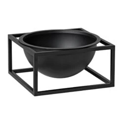 By Lassen Schale Kubus Centrepiece, Klein, Schwarz