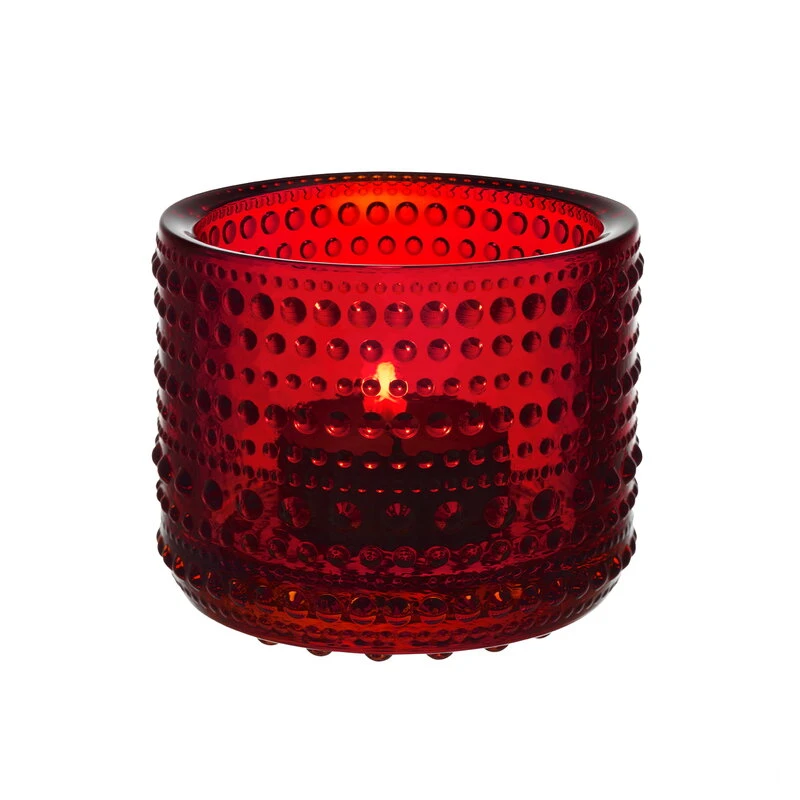 Iittala Kastehelmi Teelichthalter, 64 Mm, Cranberry 1 Iittala Kastehelmi Teelichthalter, 64 Mm, Cranberry