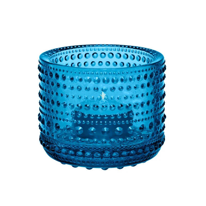 Iittala Kastehelmi Teelichthalter, 64 mm, Türkis 2 Iittala Kastehelmi Teelichthalter, 64 mm, Türkis – Bild 2