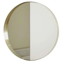 Vino 60 Spiegel, Messing, Nach Außen Geklappt