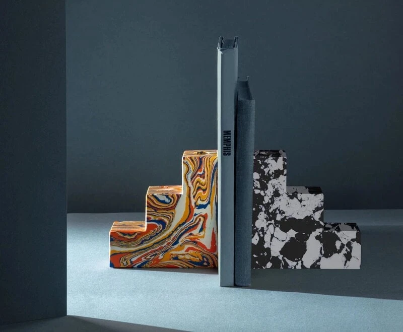 Tom Dixon Swirl Buchstützen, Stufenförmig, 2er-Set, Mehrfarbig 3 Tom Dixon Swirl Buchstützen, Stufenförmig, 2er-Set, Mehrfarbig – Bild 3