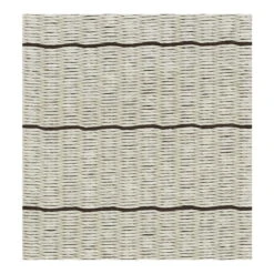 Line Teppich, Steingrau – Schwarz