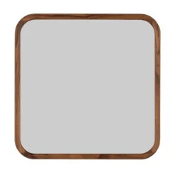 Silhouette Spiegel, 70 X 70 Cm, Nussbaum Geölt