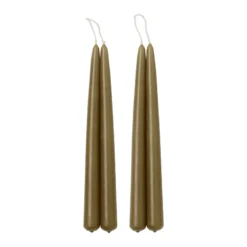 Blossom Kerze, 4 Stück, Olivgrün