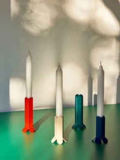 Hay Arcs Kerzenhalter, S, Dunkelblau -Günstig Heimdekoration Arcs Candleholder red ivory green dark blue