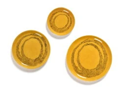 Serax Feast Teller, XS, 4 Stück, Gelb - Schwarz -Günstig Heimdekoration B8921003Jgbnv