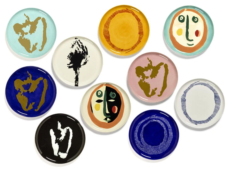 Serax Feast Servierteller, Weiß - Blau 2 Serax Feast Servierteller, Weiß - Blau – Bild 2