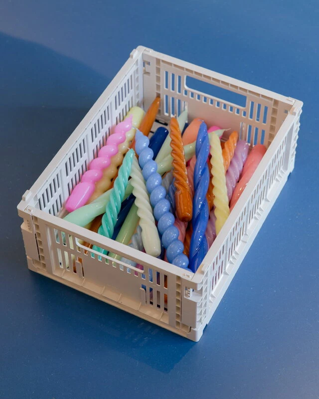 Hay Long Twist Kerze, Lila – Bild 2