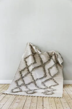 Teppich Tie 140 X 200 Cm, Grau -Günstig Heimdekoration FINARTE Tie grey by Saana ja Olli wall crumbled