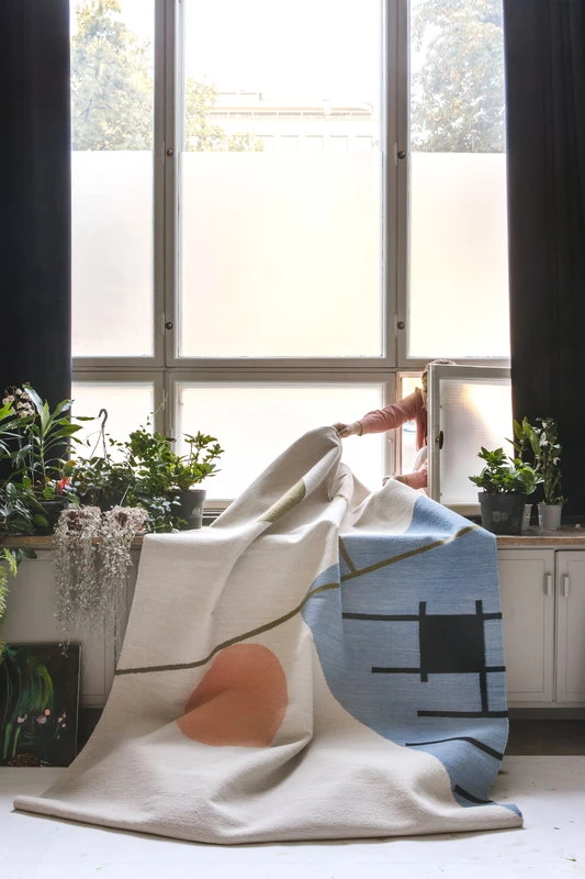 Zeniitti Teppich 200 X 300 Cm, Grau – Blau 2 Zeniitti Teppich 200 X 300 Cm, Grau – Blau – Bild 2