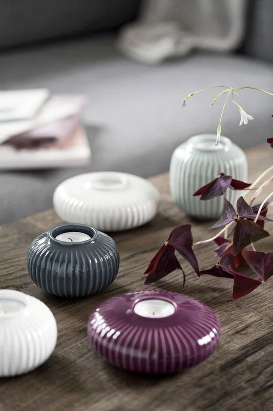 Kähler Teelichthalter Hammershøi 65 Mm, Anthrazit 4 Kähler Teelichthalter Hammershøi 65 Mm, Anthrazit – Bild 4