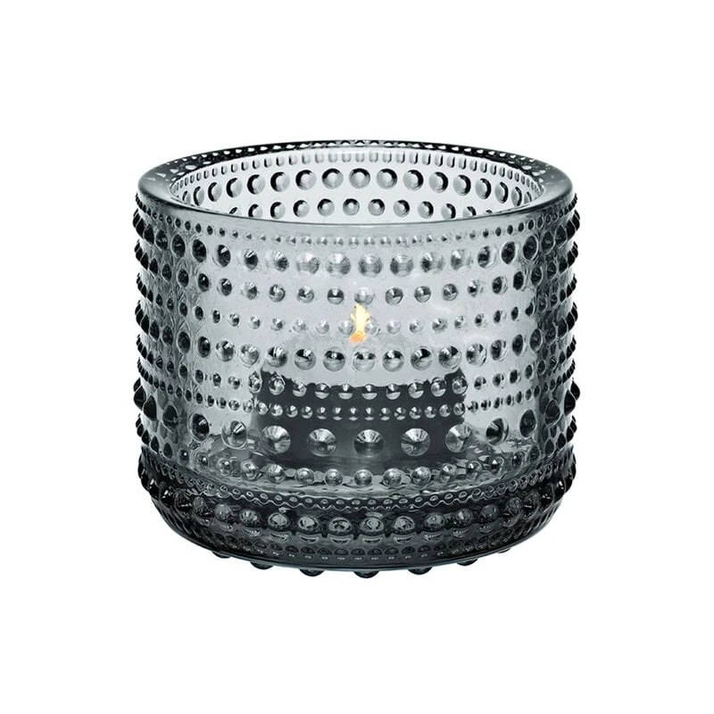 Iittala Kastehelmi Teelichthalter, 64 mm, Grau 1 Iittala Kastehelmi Teelichthalter, 64 mm, Grau
