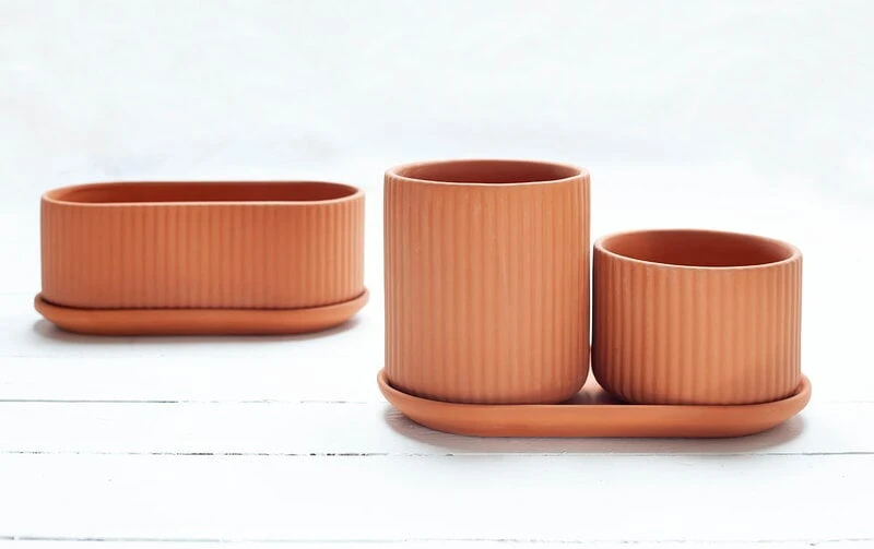 Klorofyll Topfset, Terrakotta 2 Klorofyll Topfset, Terrakotta – Bild 2