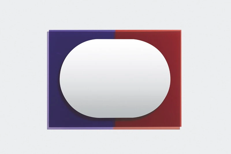 Wander Spiegel, 67 X 90 cm, Violett - Braunrot 2 Wander Spiegel, 67 X 90 cm, Violett - Braunrot – Bild 2