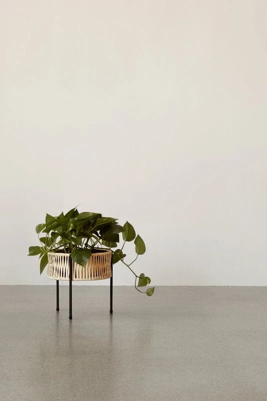 Menu Umanoff Pflanzgefäß, 27 Cm, Schwarz – Rattan 4 Menu Umanoff Pflanzgefäß, 27 Cm, Schwarz – Rattan – Bild 4