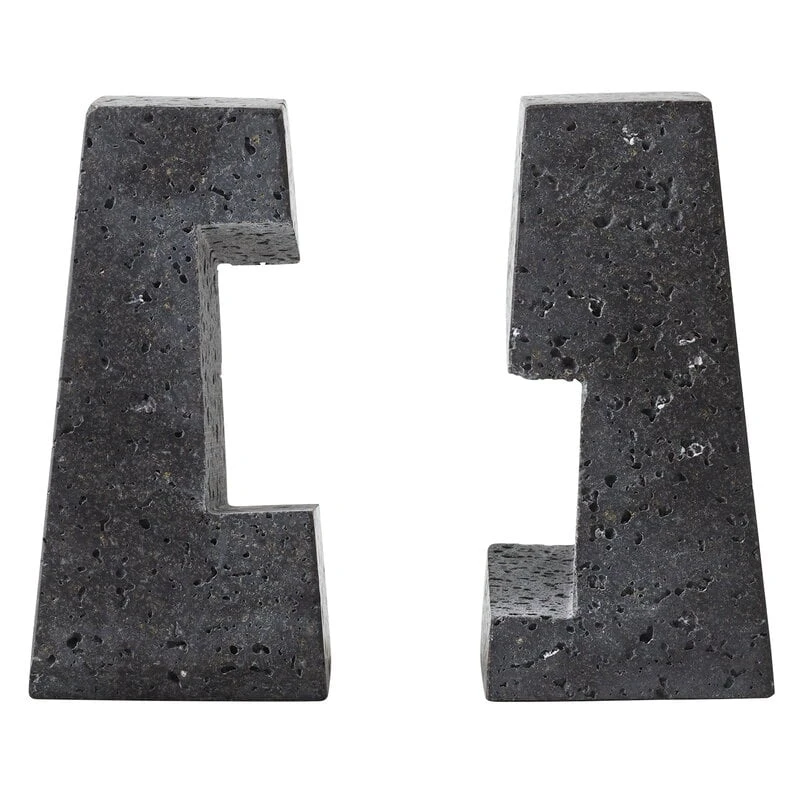 Menu Converge Buchstützen, Lavastein 1 Menu Converge Buchstützen, Lavastein