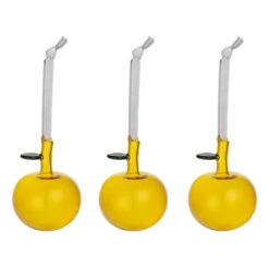 Iittala Glasapfel, 3 Stück, Gelb