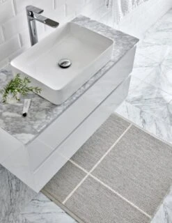 Fred Teppich, 70 x 270 cm, Leinen – Vanille -Günstig Heimdekoration Pappelina fred linen vanilla 2