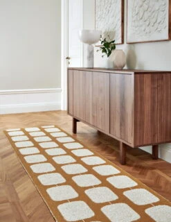 Sten Teppich, 70 x 100 cm, Ockergelb – Vanille -Günstig Heimdekoration Pappelina sten ochre