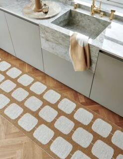 Sten Teppich, 70 x 100 cm, Ockergelb – Vanille -Günstig Heimdekoration Pappelina sten ochre 2