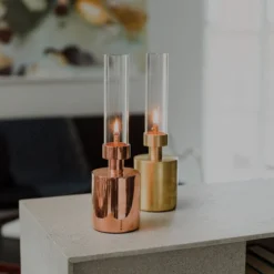 Klong Patina Öllampe, Mini, Kupfer -Günstig Heimdekoration Patina mini copper and brass square 1