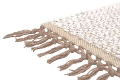 Duo Popcorn Teppich, Weiß -Günstig Heimdekoration Popcorn 7171 white corner