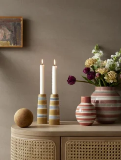 Kähler Omaggio Nuovo Kerzenhalter, 16 Cm, Ockergelb -Günstig Heimdekoration Rosendahl 2022 690156 690166 690163