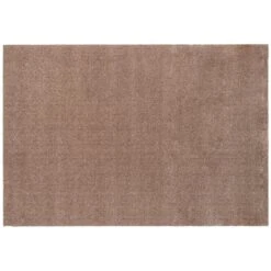 Einfarbiger Uni Teppich, 90 x 130 Cm, Sand