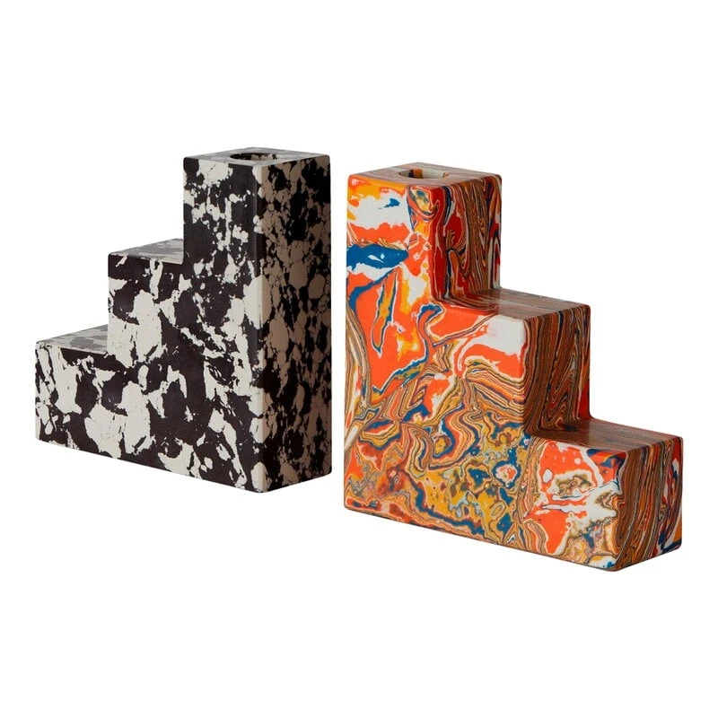 Tom Dixon Swirl Buchstützen, Stufenförmig, 2er-Set, Mehrfarbig 1 Tom Dixon Swirl Buchstützen, Stufenförmig, 2er-Set, Mehrfarbig