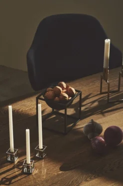 By Lassen Kubus Micro Kerzenhalter, 2 Stück, Nickel -Günstig Heimdekoration byLassen 12856 copy