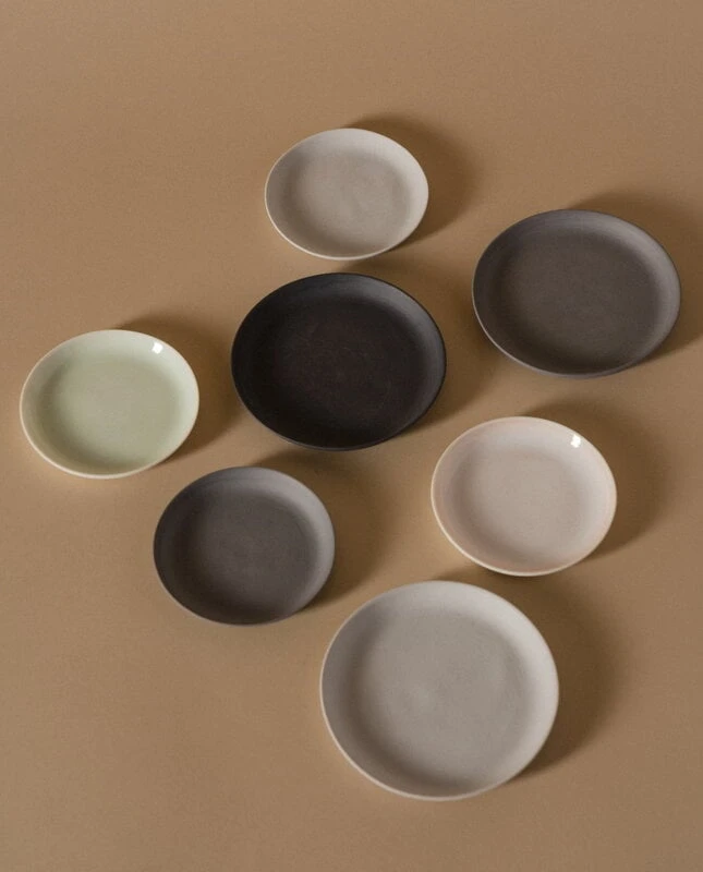 Tassi Untertasse, S, Weiß - Hellrosa 2 Tassi Untertasse, S, Weiß - Hellrosa – Bild 2