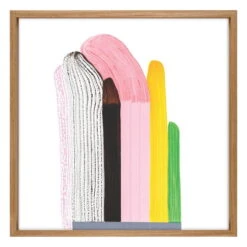 Drawing 7 Poster Mit Eichenrahmen, 69,5 X 69,5 Cm